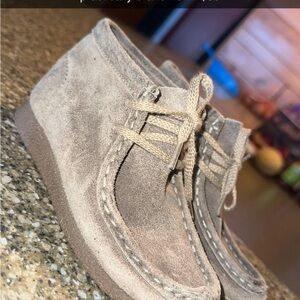 Clarks Kids Tan Suede Desert Boots